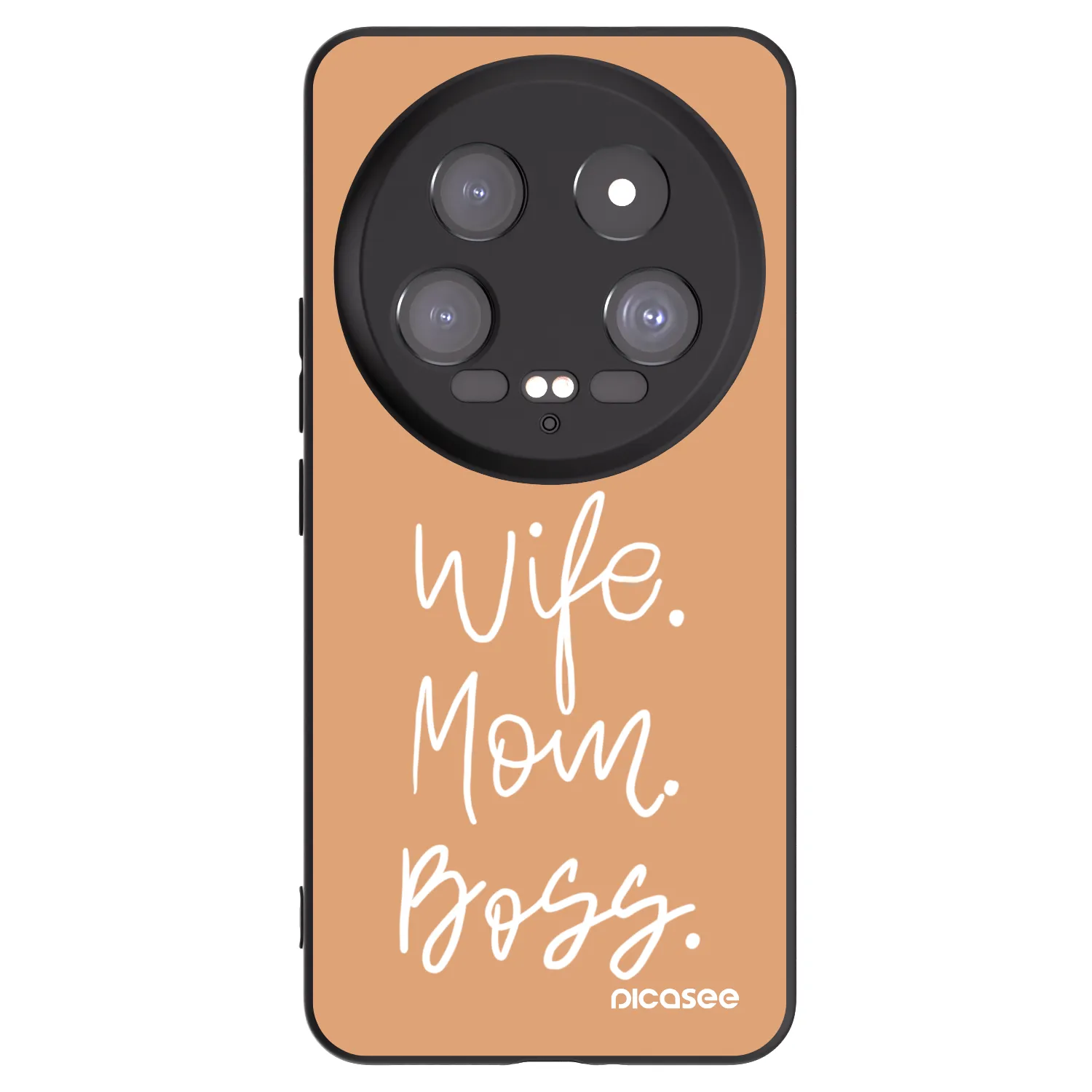 Picasee silikonowe czarne etui na Xiaomi 14 Ultra - Boss Mama