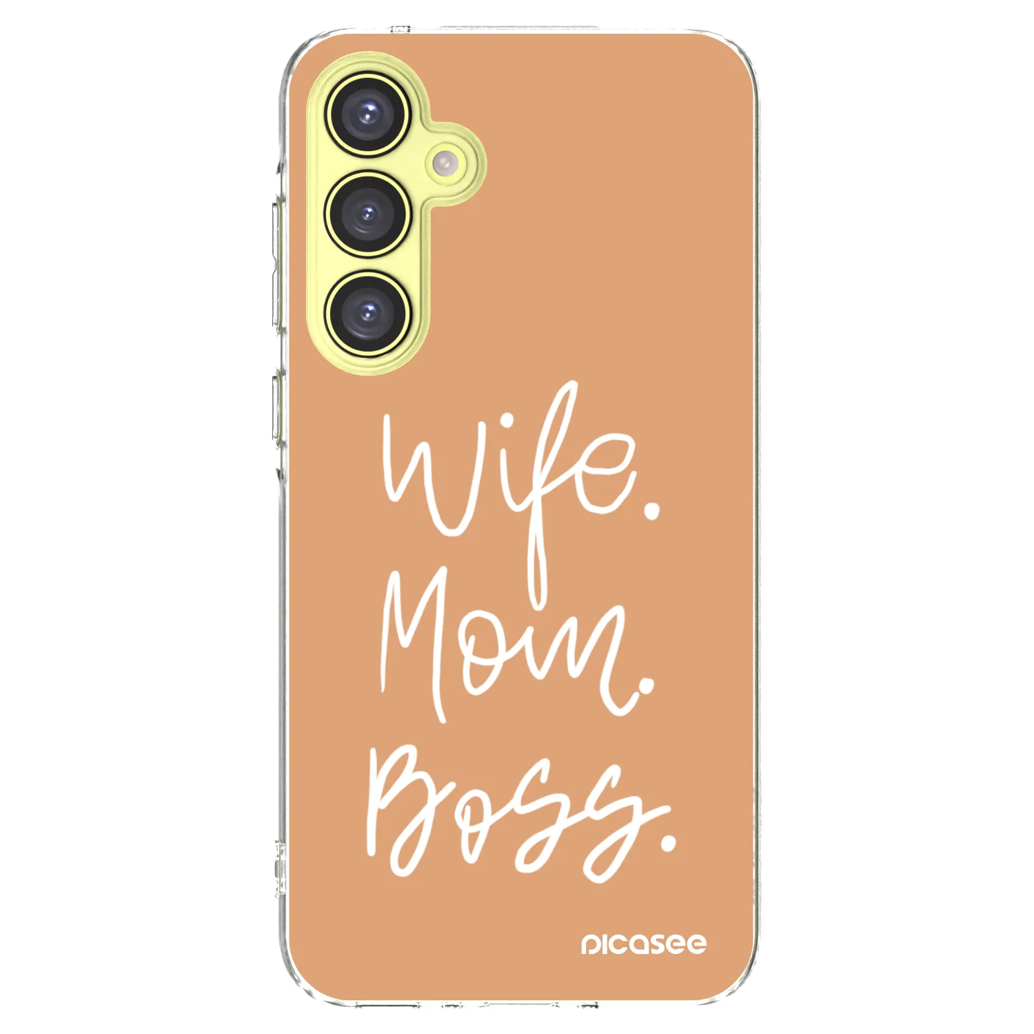 Picasee silikonowe przeźroczyste etui na Samsung Galaxy A35 5G A356B - Boss Mama