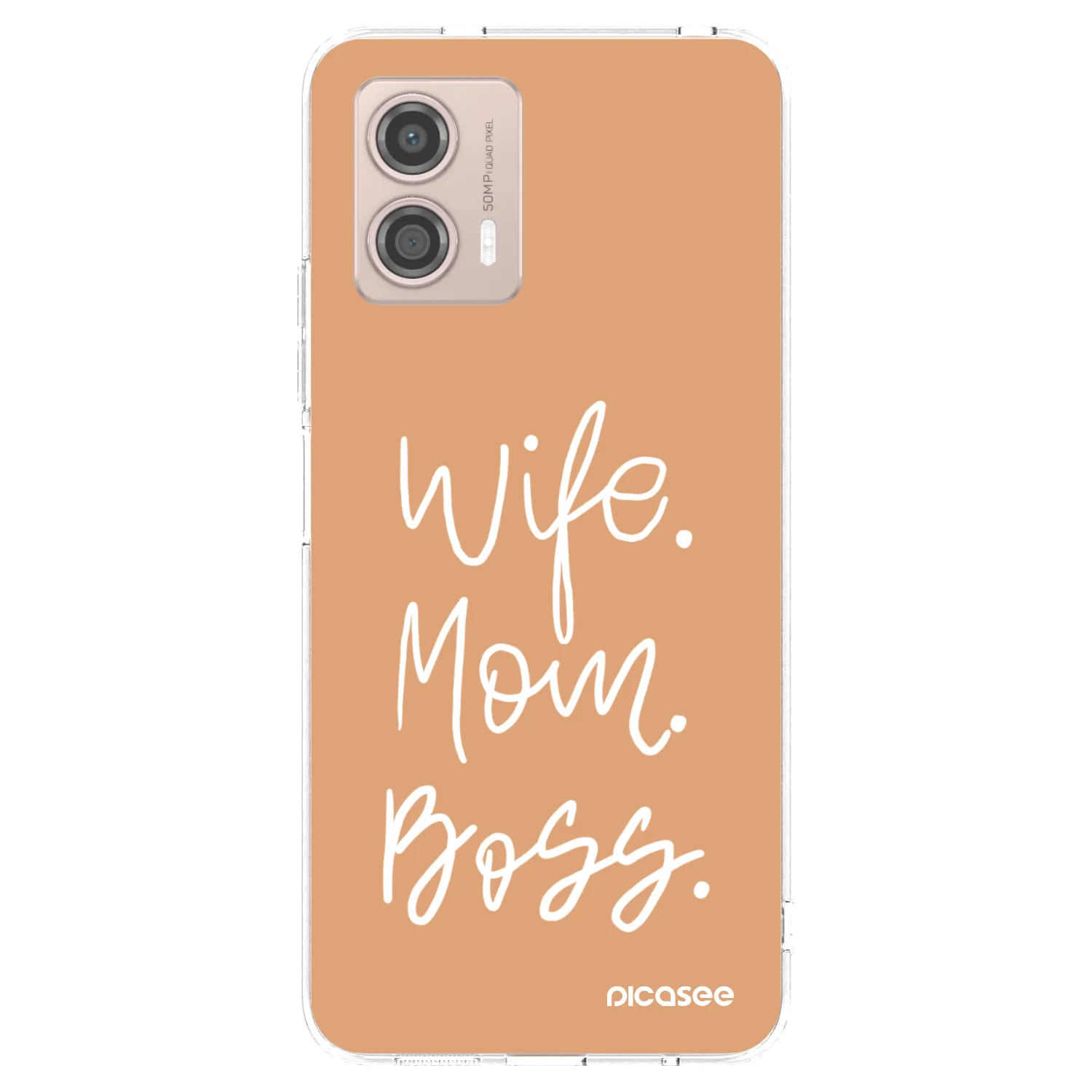 Picasee silikonowe przeźroczyste etui na Motorola Moto G53 5G - Boss Mama