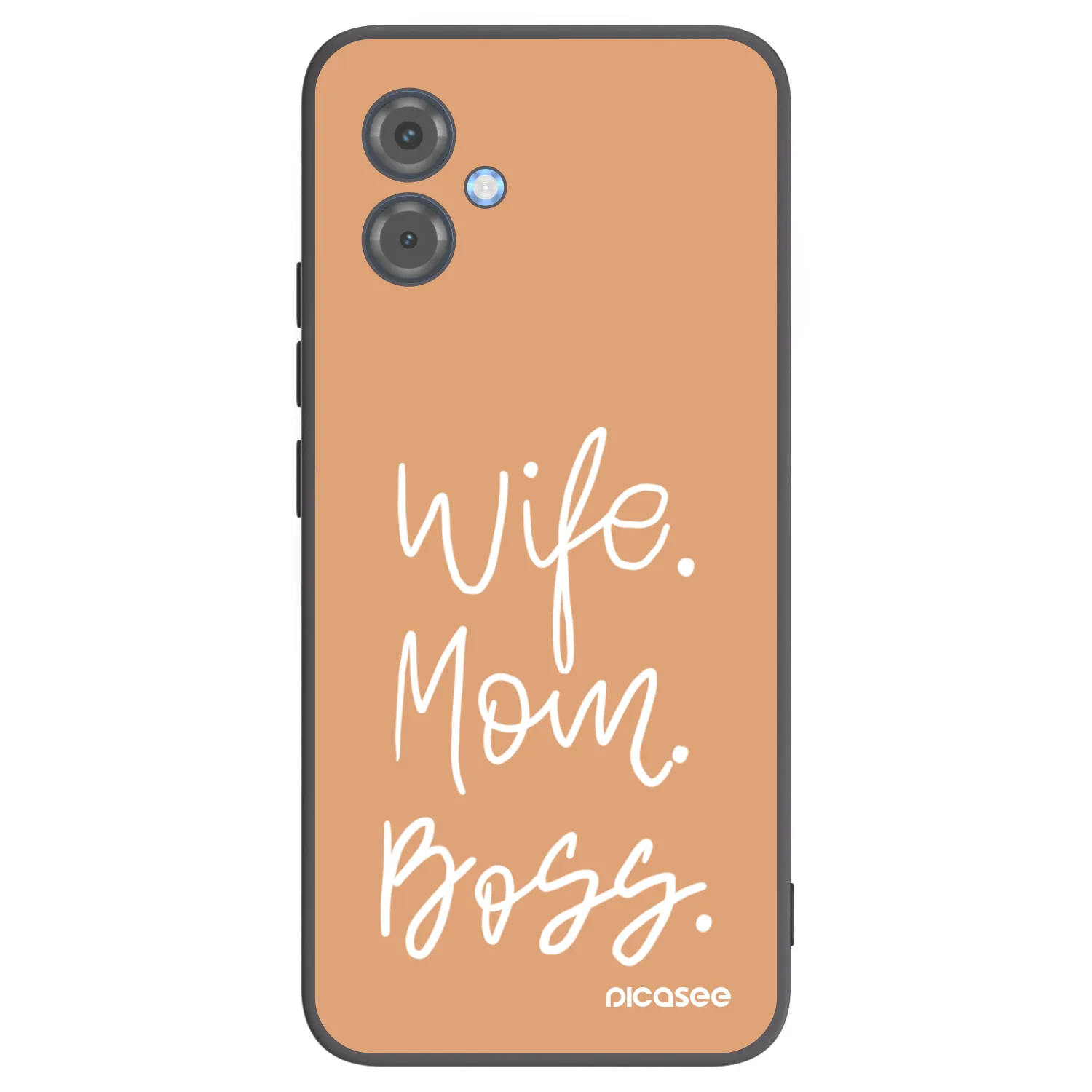 Picasee silikonowe czarne etui na Motorola Moto G14 - Boss Mama