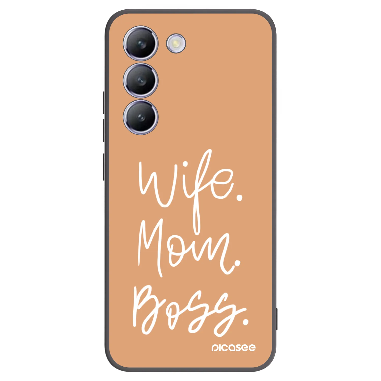 Picasee silikonowe czarne etui na Vivo V40 SE 5G - Boss Mama
