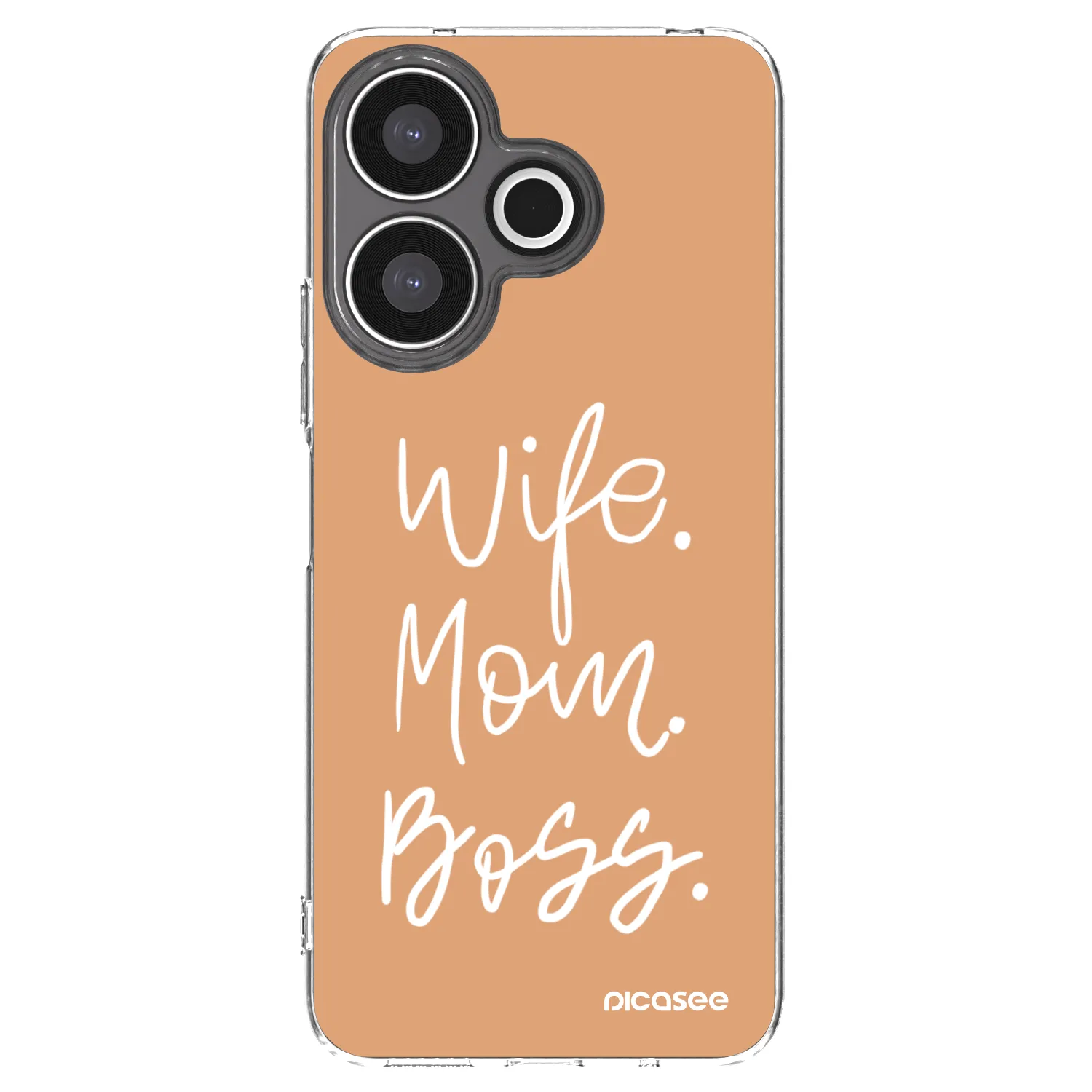 Picasee silikonowe przeźroczyste etui na Xiaomi Redmi 13 4G - Boss Mama