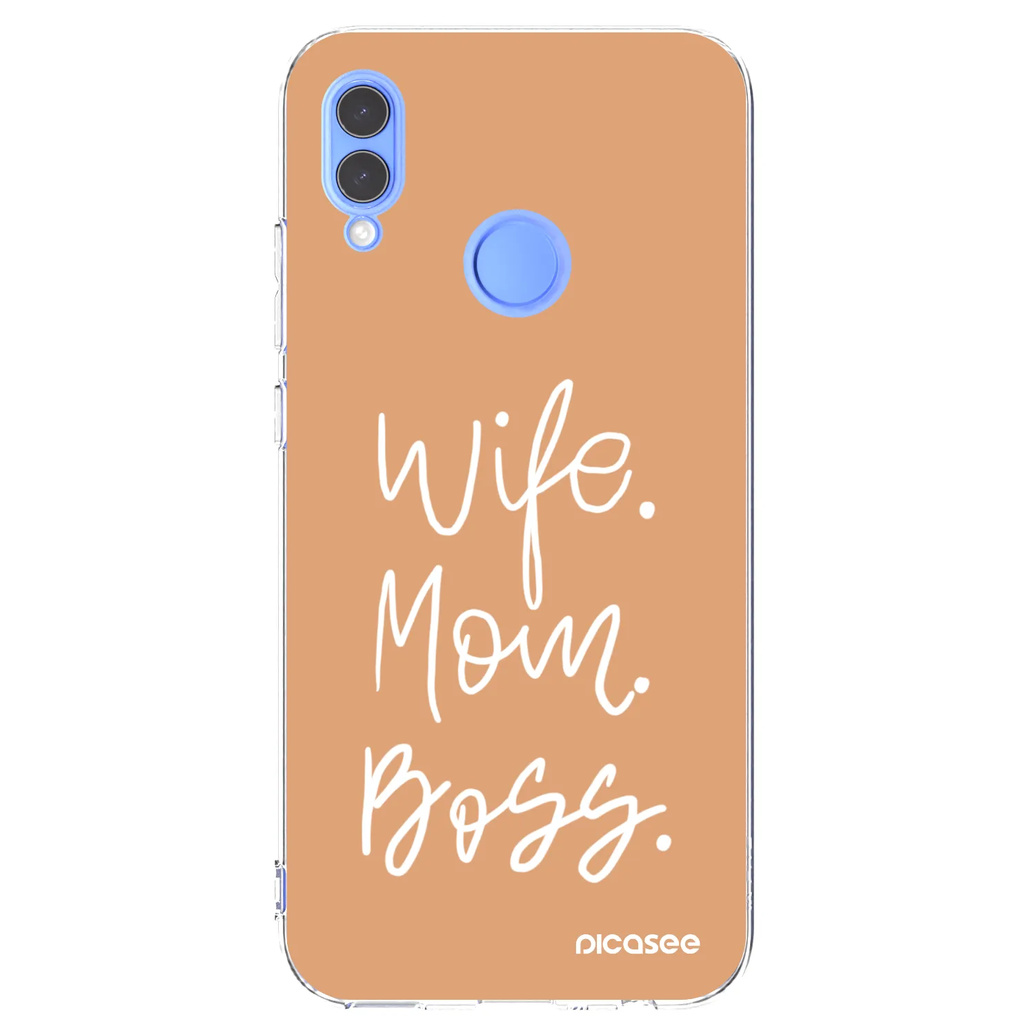 Picasee silikonowe przeźroczyste etui na Honor 10 Lite - Boss Mama