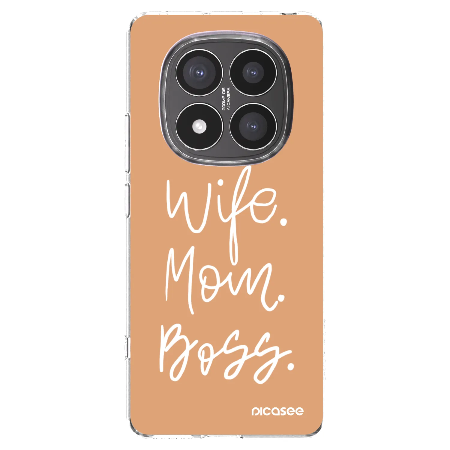 Picasee silikonowe przeźroczyste etui na Xiaomi Redmi Note 14 Pro+ 5G - Boss Mama