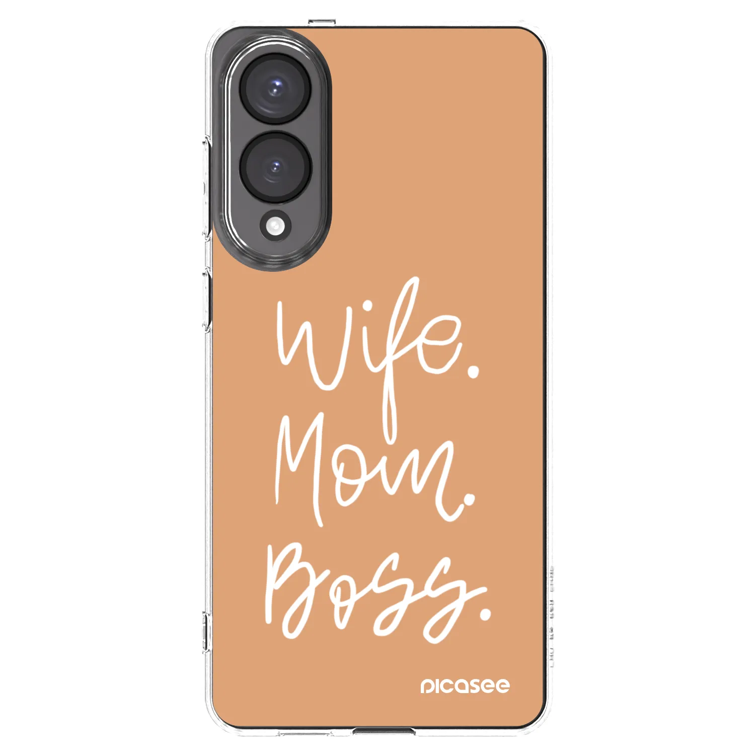 Picasee silikonowe przeźroczyste etui na Samsung Galaxy S25 Edge 5G - Boss Mama