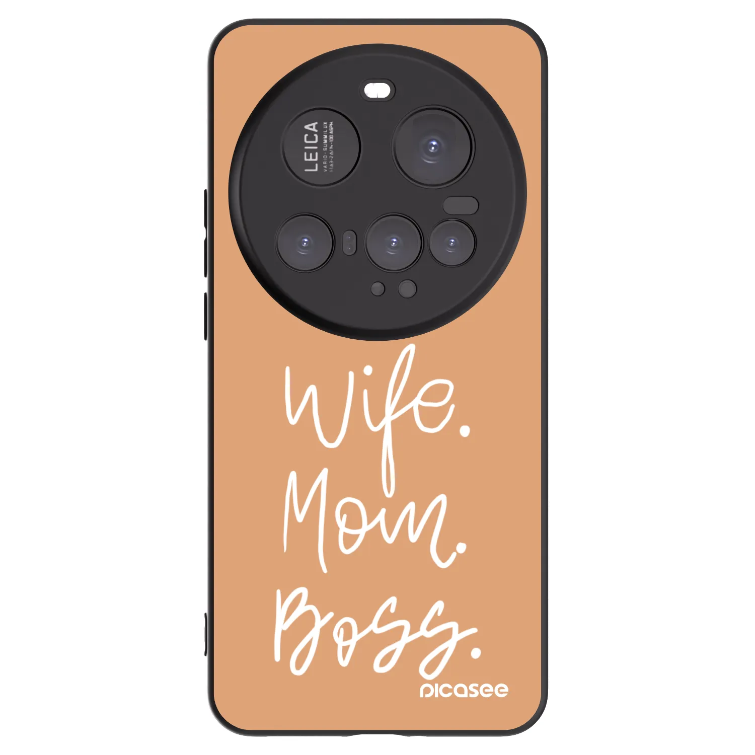 Picasee silikonowe czarne etui na Xiaomi 15 Ultra - Boss Mama