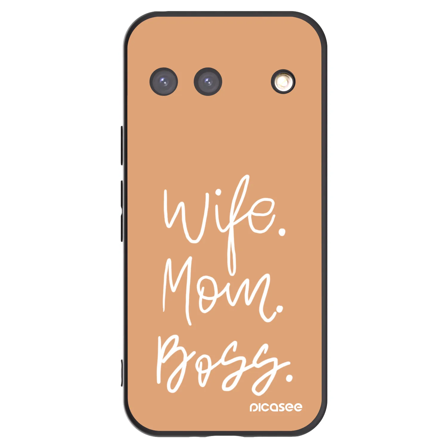 Picasee silikonowe czarne etui na Google Pixel 9 - Boss Mama