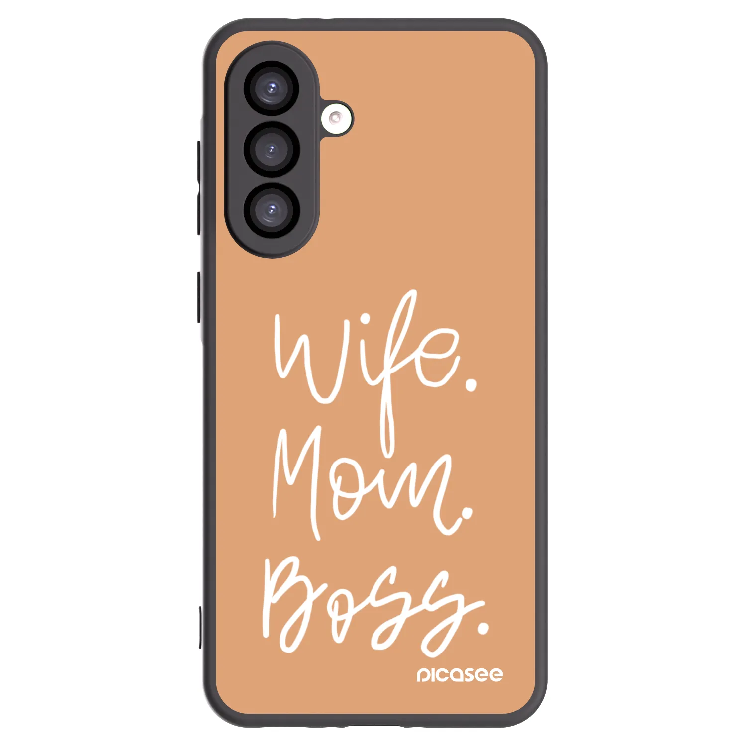 Picasee silikonowe czarne etui na Samsung Galaxy A26 5G A266B - Boss Mama