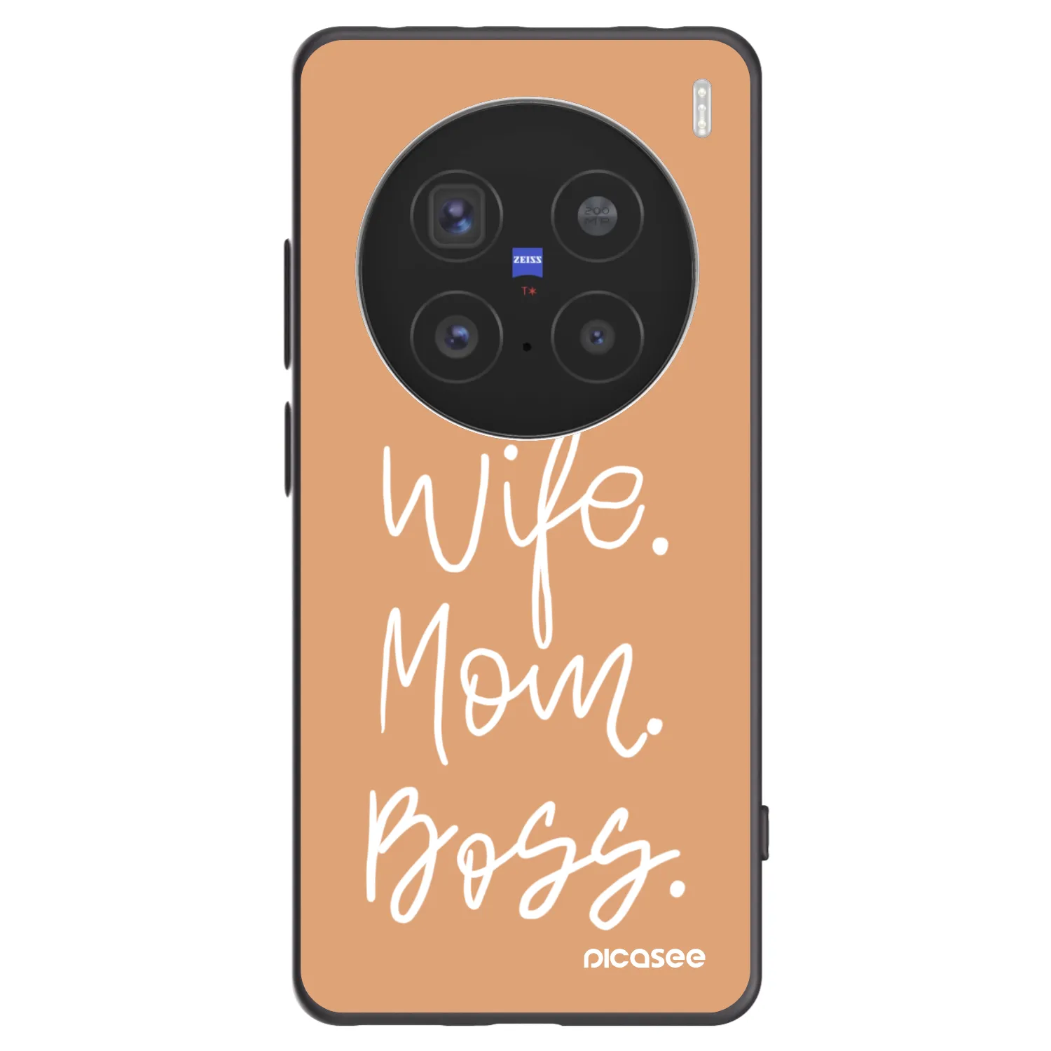 Picasee silikonowe czarne etui na Vivo X200 Pro - Boss Mama
