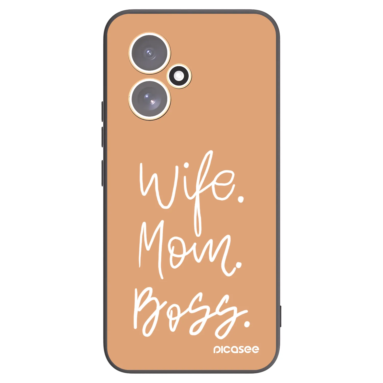 Picasee silikonowe czarne etui na Honor 400 5G - Boss Mama