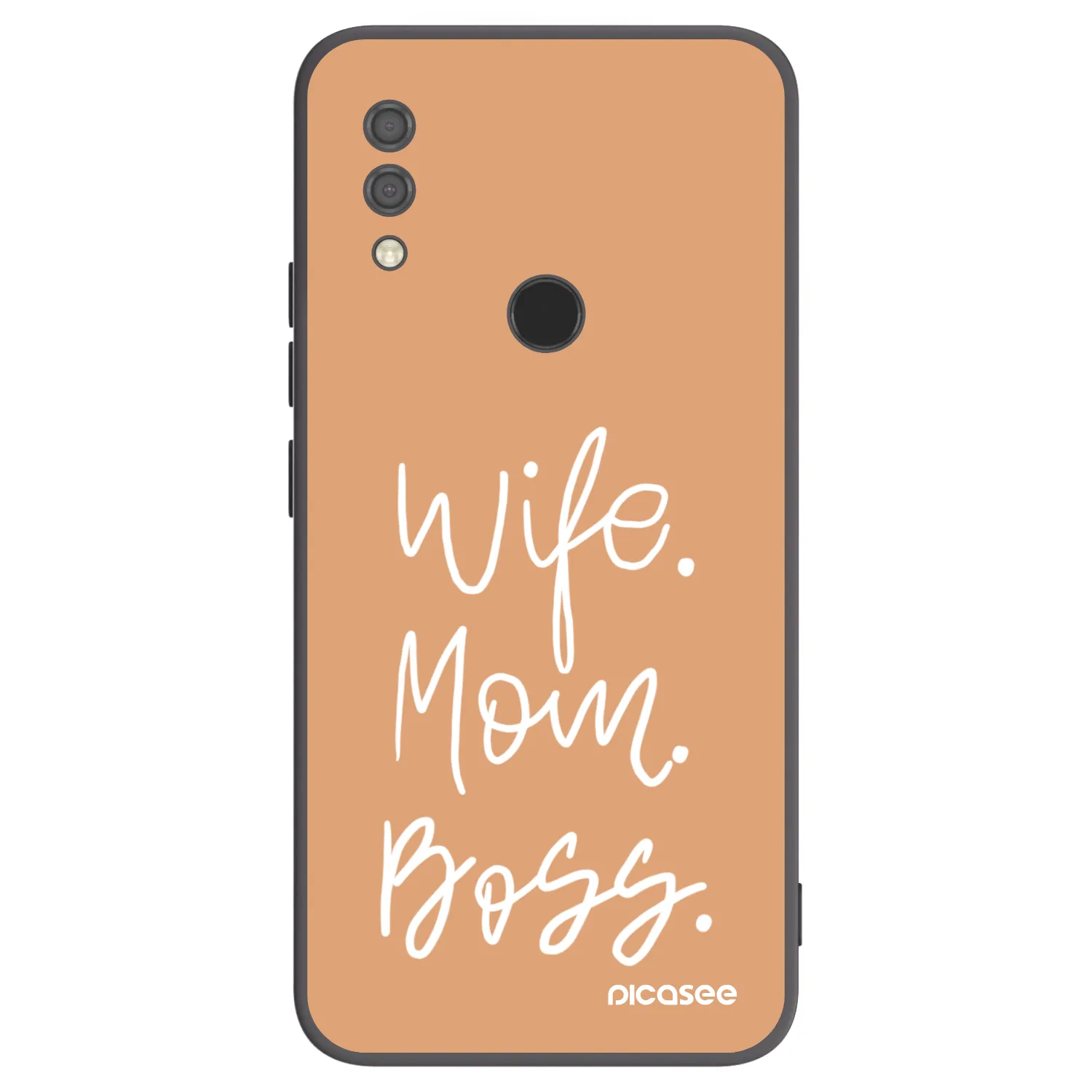 Picasee silikonowe czarne etui na Xiaomi Redmi 7 - Boss Mama