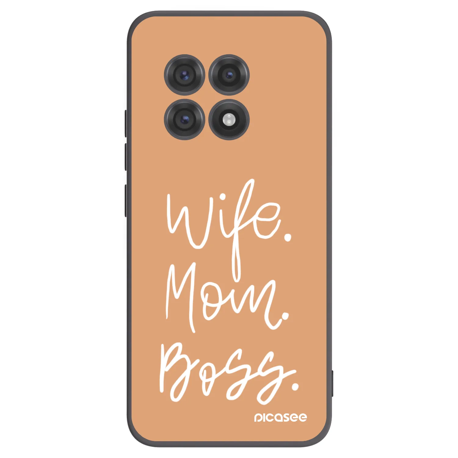 Picasee silikonowe czarne etui na OnePlus 13R 5G - Boss Mama