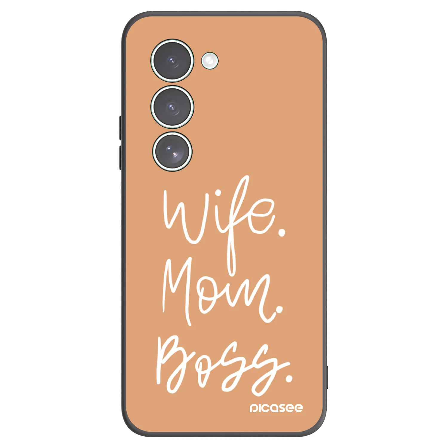 Picasee silikonowe czarne etui na Xiaomi Redmi 15 5G - Boss Mama