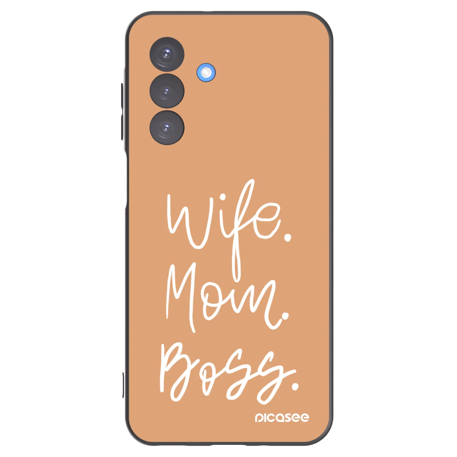 Picasee silikonowe czarne etui na Samsung Galaxy A17 5G - Boss Mama