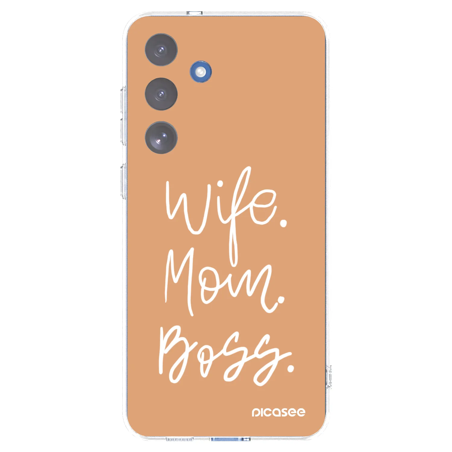 Picasee silikonowe przeźroczyste etui na Samsung Galaxy S25 FE 5G - Boss Mama