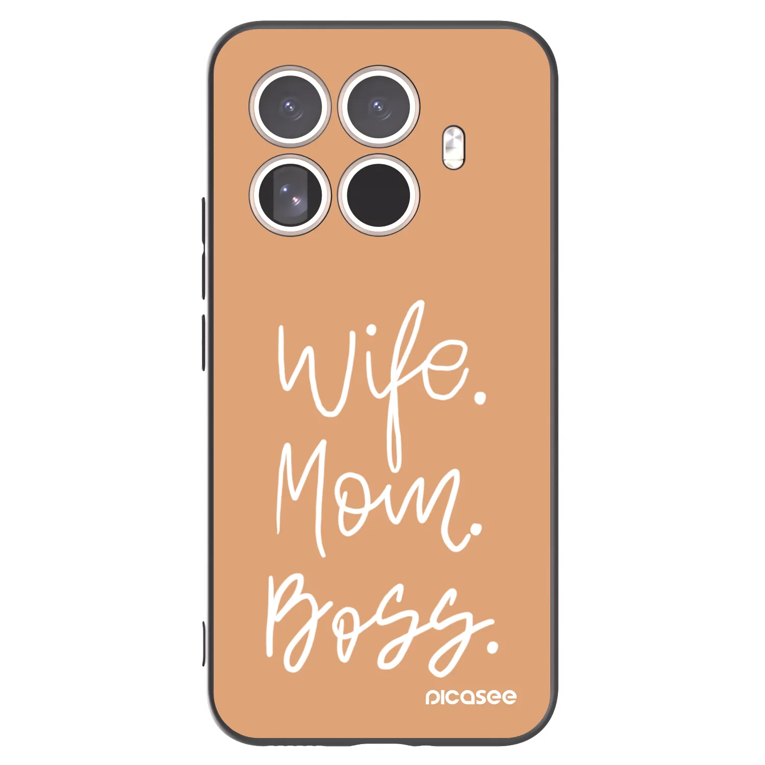 Picasee silikonowe czarne etui na Xiaomi 15T Pro - Boss Mama