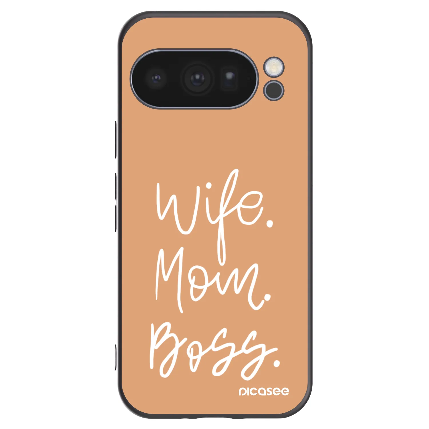 Picasee silikonowe czarne etui na Google Pixel 10 Pro - Boss Mama