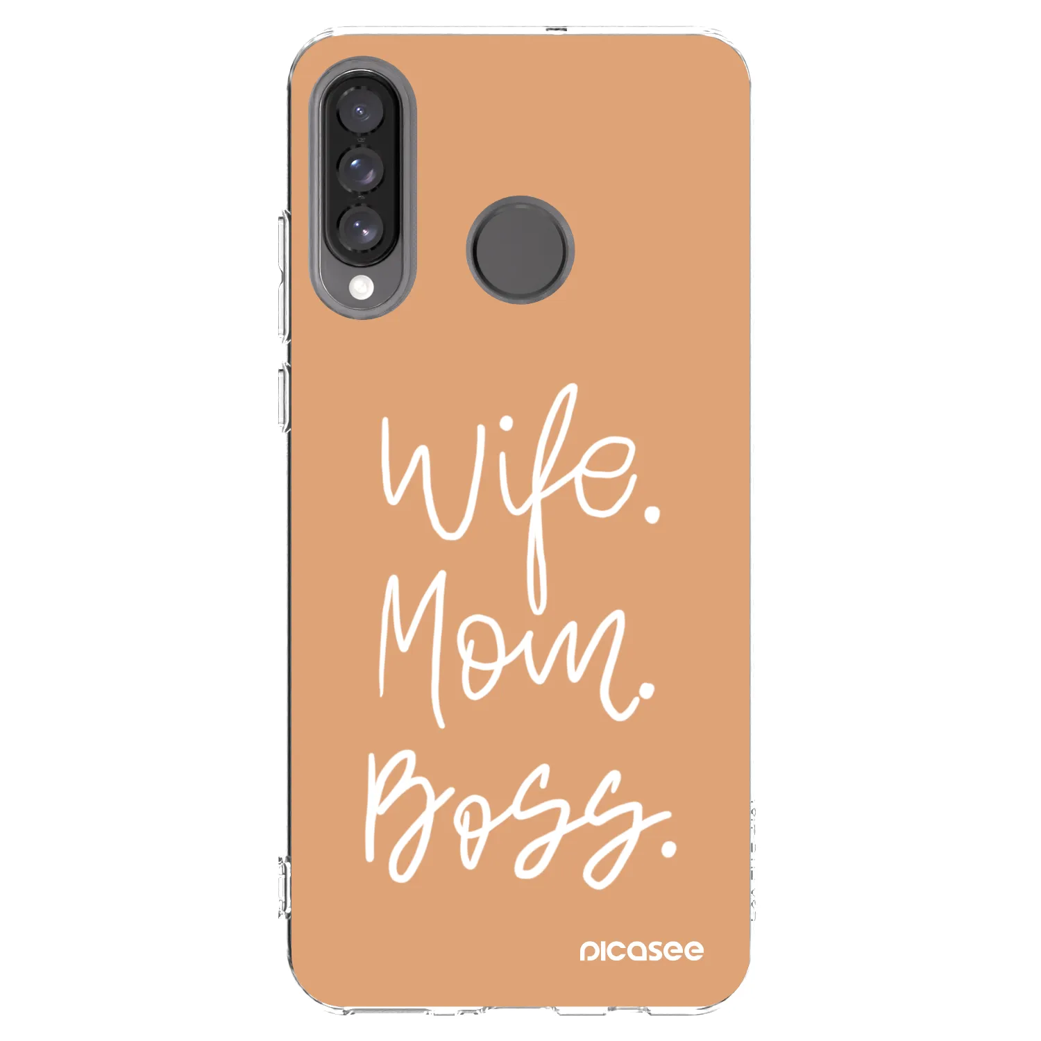 Picasee silikonowe przeźroczyste etui na Huawei P30 Lite - Boss Mama