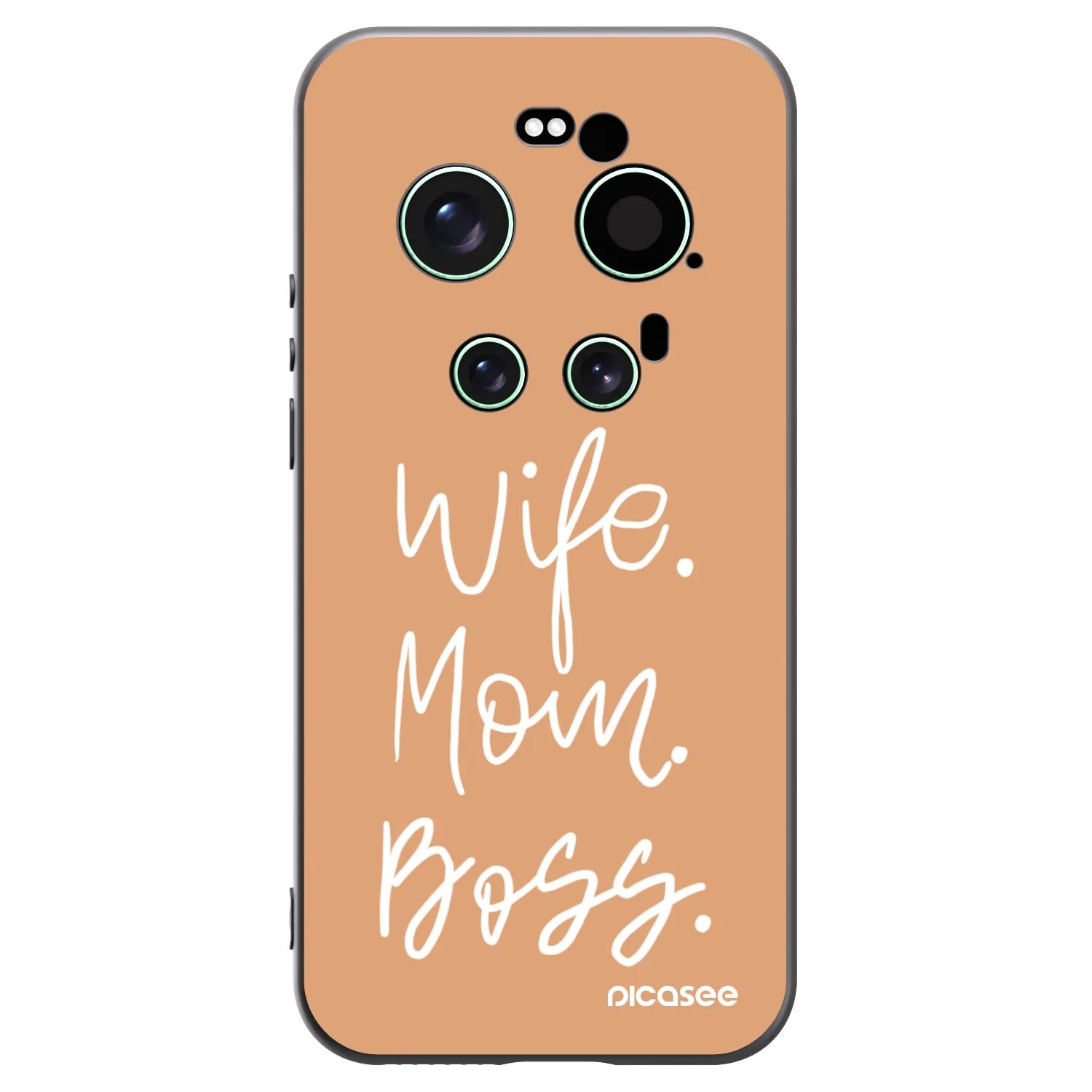 Picasee silikonowe czarne etui na Xiaomi 17 Ultra - Boss Mama