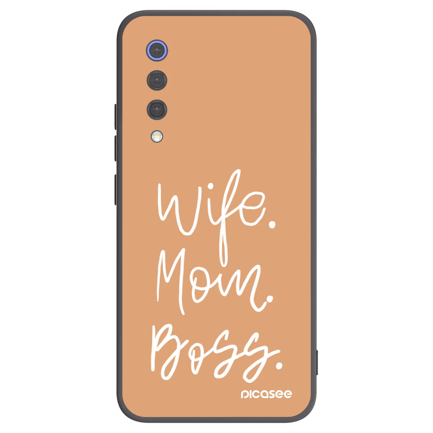 Picasee silikonowe czarne etui na Xiaomi Mi 9 SE - Boss Mama