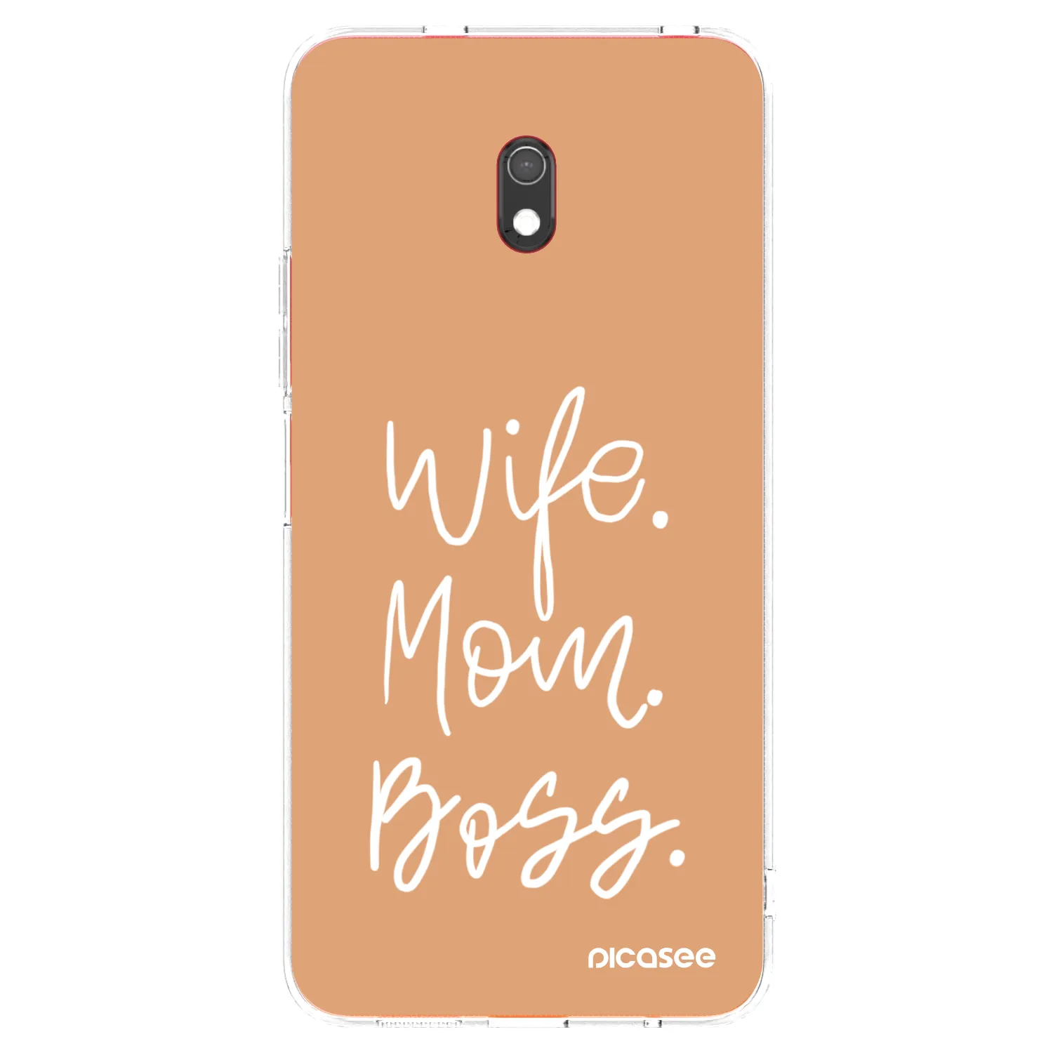 Picasee silikonowe przeźroczyste etui na Xiaomi Redmi 8A - Boss Mama