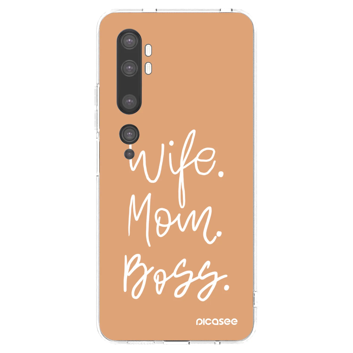 Picasee silikonowe przeźroczyste etui na Xiaomi Mi Note 10 (Pro) - Boss Mama