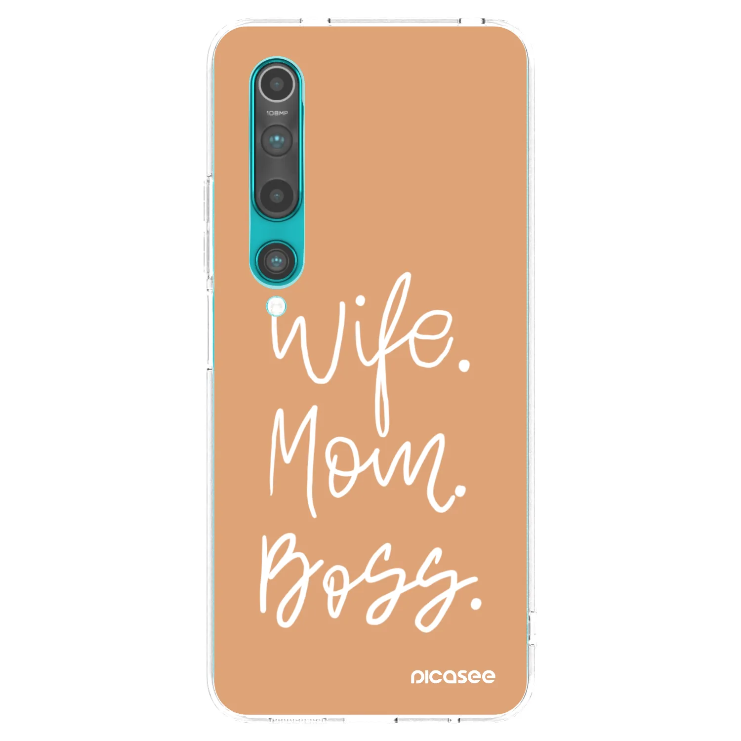 Picasee silikonowe przeźroczyste etui na Xiaomi Mi 10 - Boss Mama
