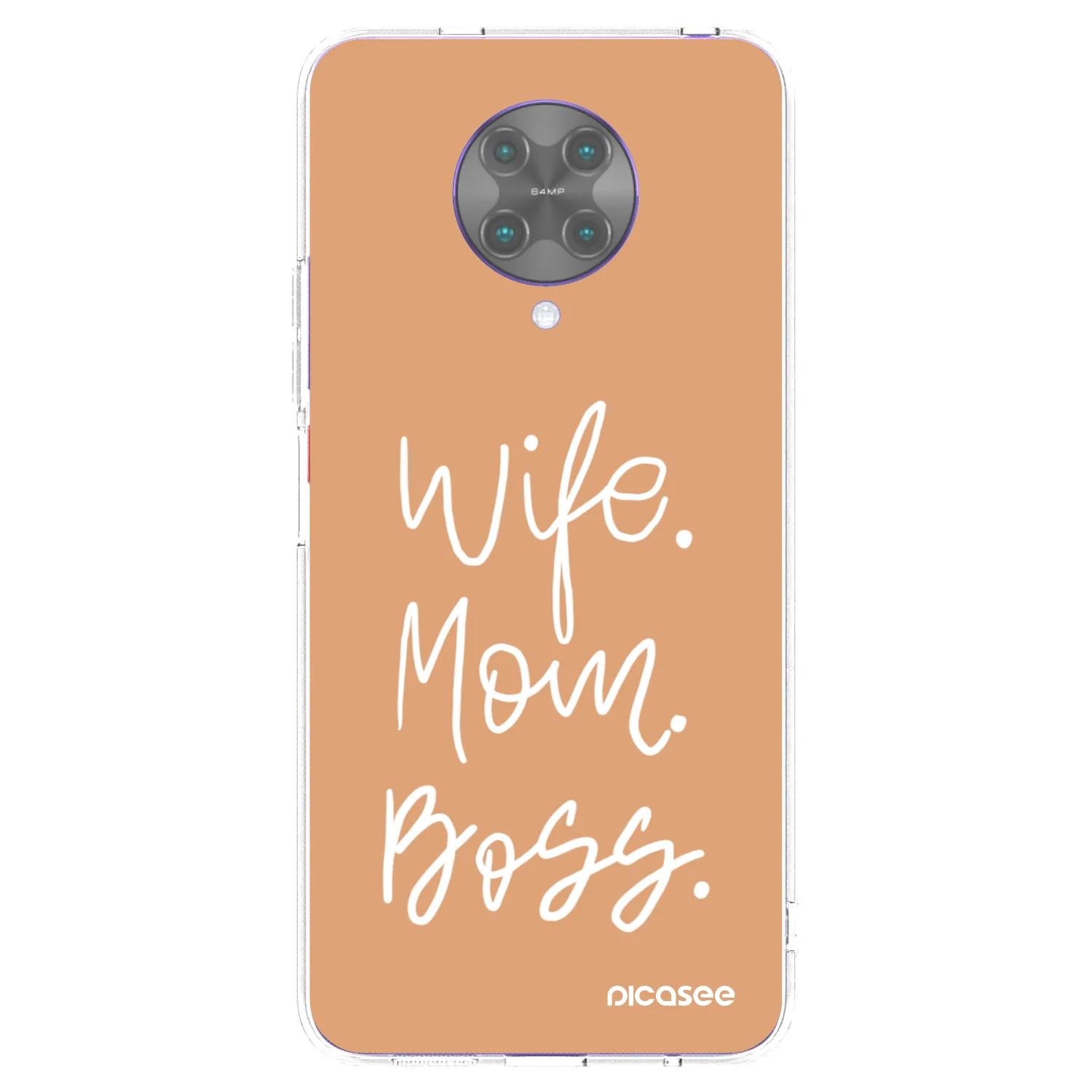 Picasee silikonowe przeźroczyste etui na Xiaomi Poco F2 Pro - Boss Mama
