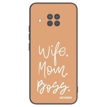 Picasee silikonowe czarne etui na Xiaomi Mi 10T Lite - Boss Mama