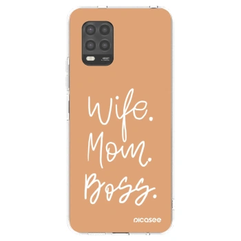 Picasee silikonowe przeźroczyste etui na Xiaomi Mi 10 Lite - Boss Mama