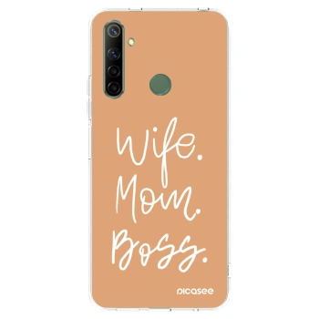 Picasee silikonowe przeźroczyste etui na Realme 6i - Boss Mama