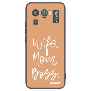 Picasee silikonowe czarne etui na Xiaomi Mi 11 Ultra - Boss Mama