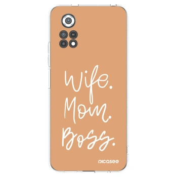 Picasee silikonowe przeźroczyste etui na Xiaomi Poco X4 Pro 5G - Boss Mama