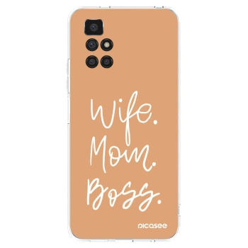 Picasee silikonowe przeźroczyste etui na Xiaomi Redmi 10 (2022) - Boss Mama