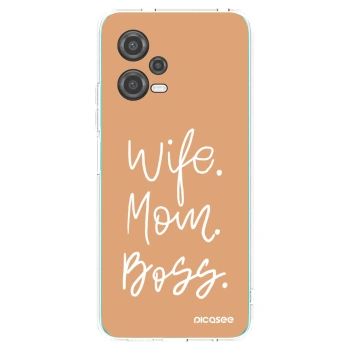 Picasee silikonowe przeźroczyste etui na Xiaomi Poco X5 - Boss Mama
