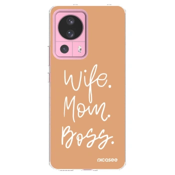 Picasee silikonowe przeźroczyste etui na Xiaomi 13 Lite - Boss Mama