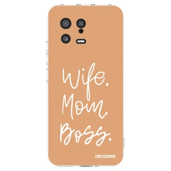Picasee silikonowe przeźroczyste etui na Xiaomi 13 - Boss Mama