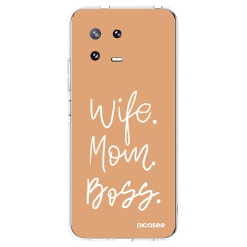 Picasee silikonowe przeźroczyste etui na Xiaomi 13 Pro - Boss Mama