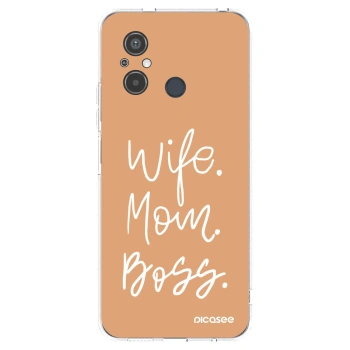 Picasee silikonowe przeźroczyste etui na Xiaomi Redmi 12C - Boss Mama