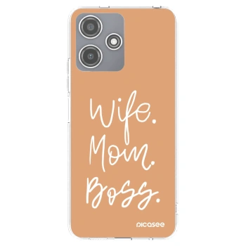 Picasee silikonowe przeźroczyste etui na Xiaomi Redmi 12 5G - Boss Mama