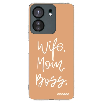 Picasee silikonowe przeźroczyste etui na Xiaomi Redmi 13C 4G - Boss Mama