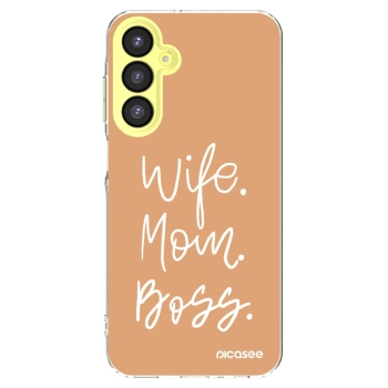 Picasee silikonowe przeźroczyste etui na Samsung Galaxy A25 A256B 5G - Boss Mama