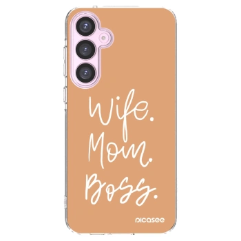 Picasee silikonowe przeźroczyste etui na Samsung Galaxy A55 5G A556B - Boss Mama