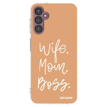 Picasee silikonowe przeźroczyste etui na Samsung Galaxy A05s A057G - Boss Mama