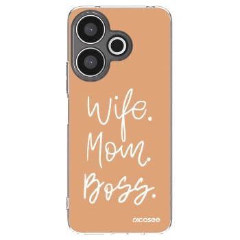 Picasee silikonowe przeźroczyste etui na Xiaomi Redmi 13 4G - Boss Mama