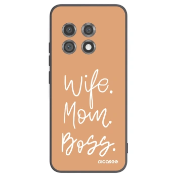 Picasee silikonowe czarne etui na OnePlus 11 5G - Boss Mama