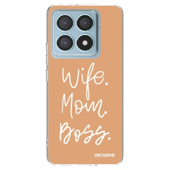 Picasee silikonowe przeźroczyste etui na Xiaomi 14T Pro - Boss Mama