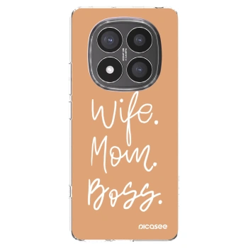 Picasee silikonowe przeźroczyste etui na Xiaomi Redmi Note 14 Pro+ 5G - Boss Mama