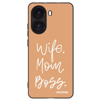 Picasee silikonowe czarne etui na Xiaomi Poco X7 Pro 5G - Boss Mama