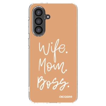 Picasee silikonowe przeźroczyste etui na Samsung Galaxy A36 5G - Boss Mama